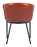 Garston Dining Chair Brown 110176 Zuo Modern