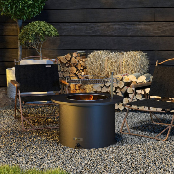 English Elm Outsunny Smokeless Wood Burning Fire Pit Bbq Grill Stainless Steel Patio Bonfire W2225P200669