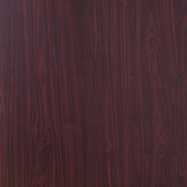 English Elm Three Locking Drawers Mahogany Student Desk with Modesty Panel, Metal Handles, Secure Storage and Keys B107P239122