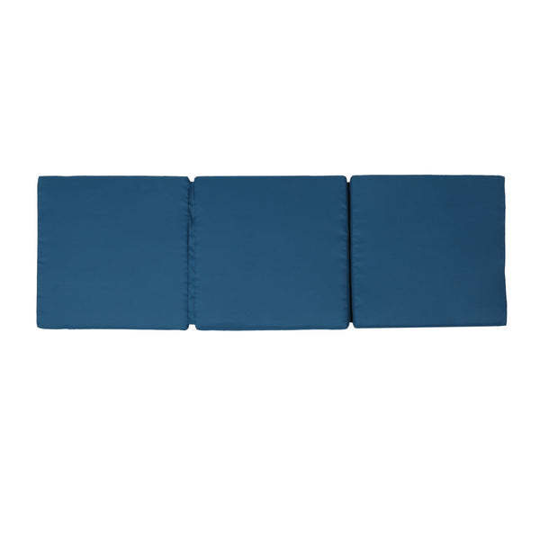 English Elm Christopher Knight Home® - 62575.00CUSH-GRN Luxury Jamaica Lounge Cushion Set — Water-Resistant Outdoor Polyester Comfort Pad Blue N775P230064B