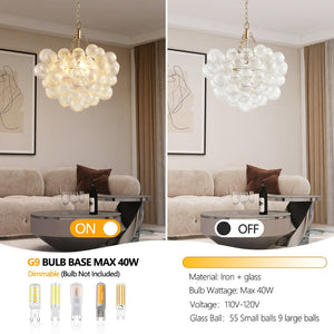 English Elm 20-inch Brushed Gold Iron Chandelier Three Clear Globe Shades Ambient Dining Glow W2312P479741