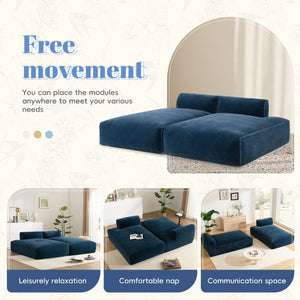 English Elm 72"Oversized 72" Oversized Modular Sofa Bed - No Assembly, Family-Friendly, Versatile Comfort In 3 Colors N723P272383C-GIGA