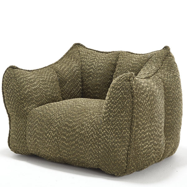 English Elm Sofa plush beanbag chair with superfiber cover and resilient foam filling for ultimate home comfort and relaxation Olive Green W1996P252266
