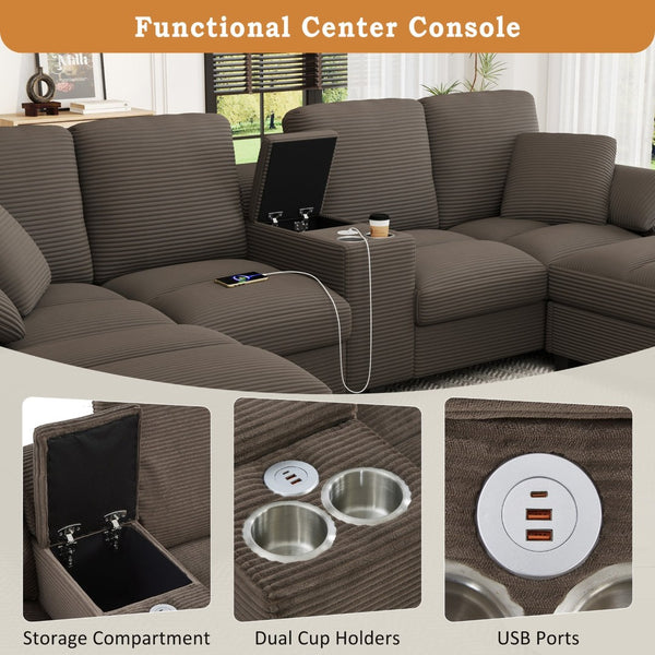 English Elm Swivel Barrel Accent Chair Chenille Tufted Round Club Seat for Living Room Lounge Brown N719S002180D