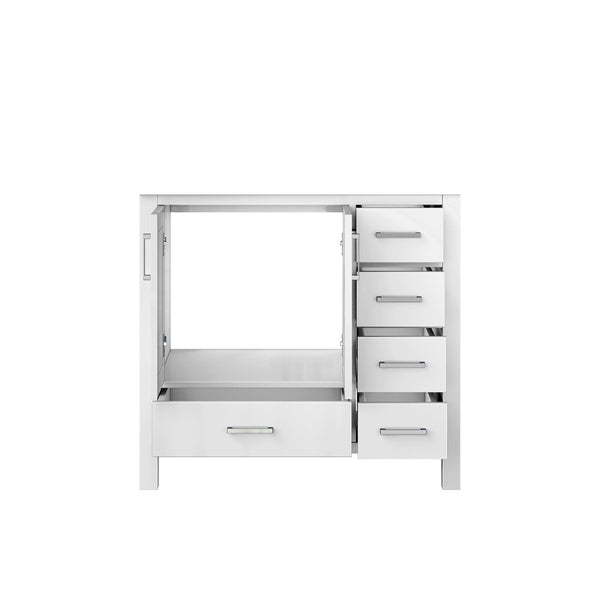 English Elm White Bath Vanity 36" W X 22" D, Elegant Solid Wood Design With Soft-Close Drawers & Quick Install B2731P258804-GIGA