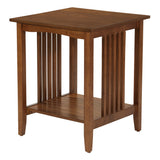 OSP Home Furnishings Sierra Side Table Ash Finish