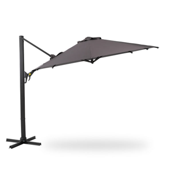 English Elm 11 Ft Cantilever Patio Umbrella Upf 50 Plus Aluminum Pole with Foot Pedal Rotation B082P454950