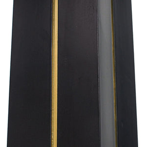 English Elm Modern Round Negotiation Table - 85Cm Black Sintered Stone Top With Luxurious Golden Metal Base W1535S00586