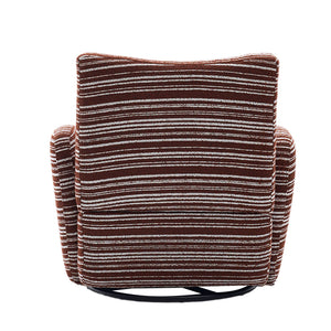 English Elm Modern 360° Swivel Boucle Armchair with High-Resilience Sponge, 550lb Capacity, Cozy Lounge Accent Chair Red W395P355443