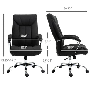 English Elm Vinsetto High Back Office Chair With Lumbar Support, Adjustable Height, & Modern Style For Comfort W2225P217518-GIGA