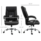 English Elm Vinsetto High Back Home Office Chair, Computer Desk Chair With Lumbar Back Support and Adjustable Height, Black