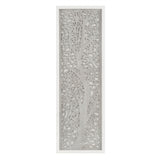 Laurel Branches Transitional Carved Wood Panel Wall Decor
