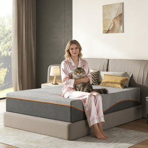 English Elm Twin 12 Inch Cooling Memory Foam Mattress with Green Tea Infusion and Medium Feel W2889P423141