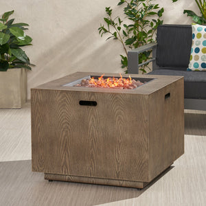 Christopher Knight Home® - Noble House - Wellington Outdoor 33-Inch Square Fire Pit