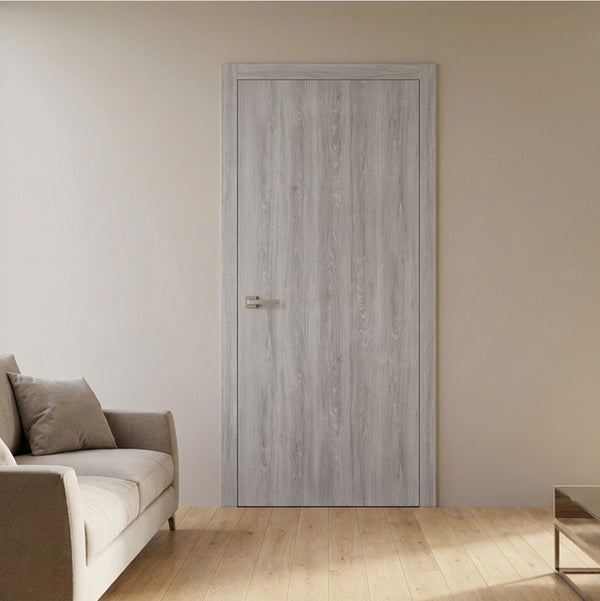 English Elm 36 in White Melamine Flush Interior Door Slab Hollow Core Composite Mdf Panel B2763P486379