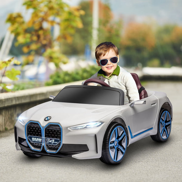 English Elm Aosom Licensed Bmw I4 12v Kids Ride on Car with Remote Suspension and Soft Start W2225P217173