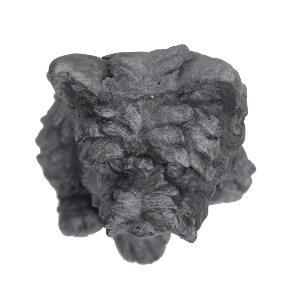 English Elm Christopher Knight Home® - CRICKET Terrier Cast Stone Garden Statue in Antique Gray Finish — Durable Outdoor Accent, 15"H 65285.00GRY