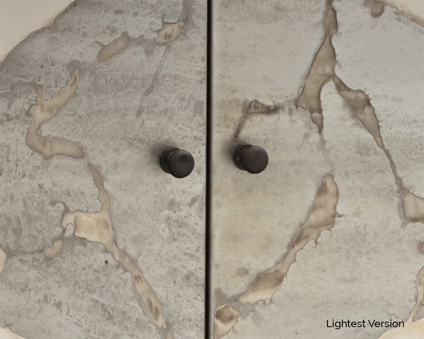 Sunpan Arlington Sideboard - Unique Patina Finish with Black Iron Frame, Handcrafted by Skilled Artisans Large - 72W x 17D x 30H