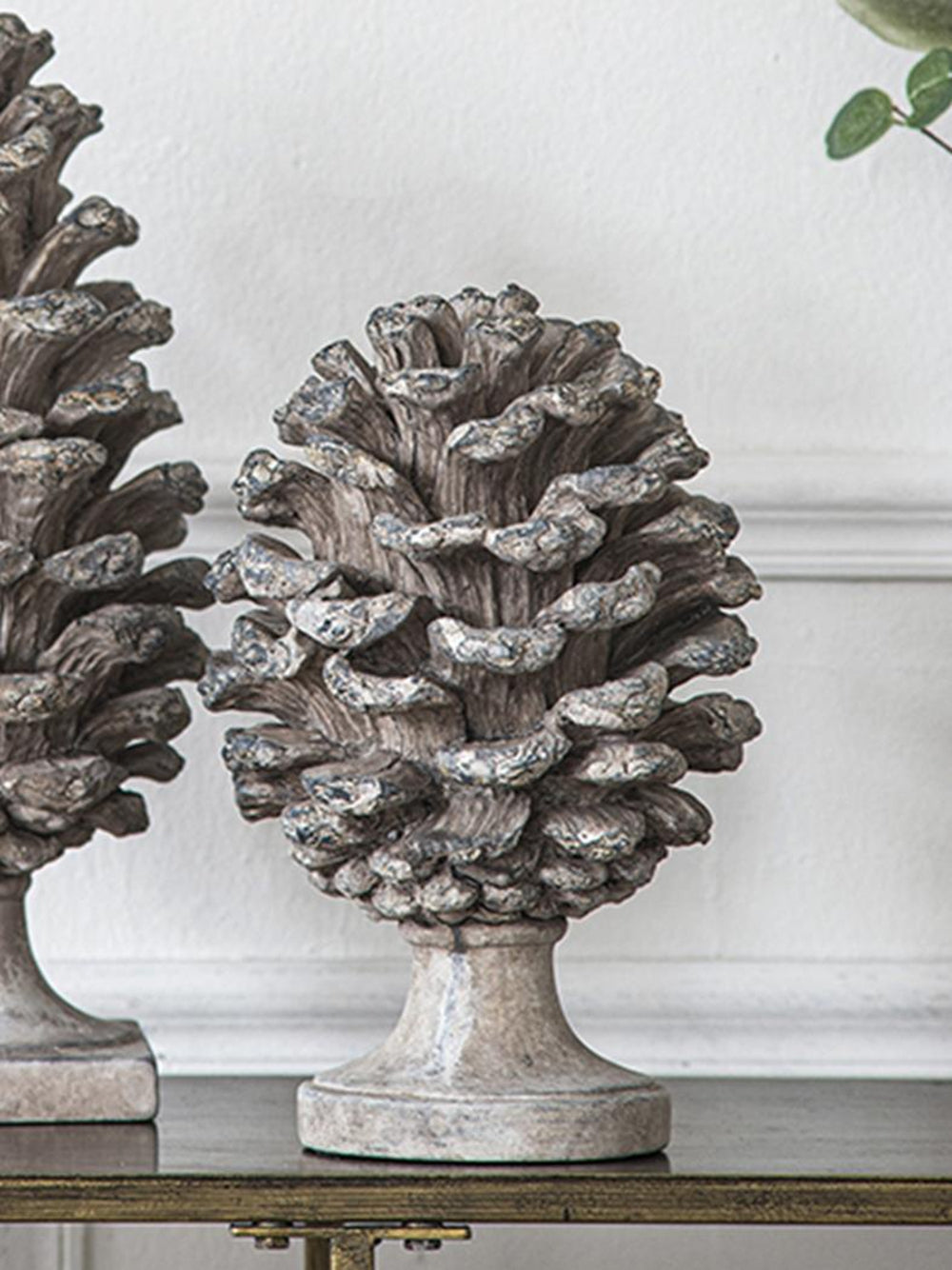 English Elm D7x10.5" Pinecone Table Decor — Handcrafted Polyresin Accent, Rustic Natural Look, 16x12x12in Stylish Centerpiece W2078P360279