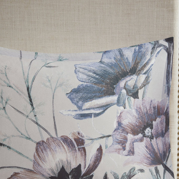 English Elm Full/Queen Cassandra 3-Piece Cotton Printed Duvet Cover Set – Shabby Chic Floral Blue, OEKO-TEX Certified Comfort B03597363