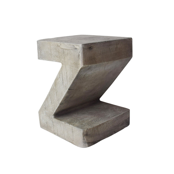 English Elm Christopher Knight Home® - SIDE Table Light Gray Concrete Accent - Sculptural Outdoor Side Table, Lightweight Durable Art Piece 63395.00LGRY