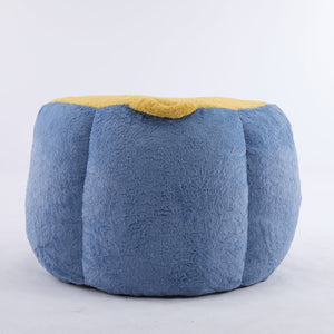 English Elm Oversized Multicolor Faux Fur Bean Bag Sofa – Cozy Lounger With Shredded Foam, No Assembly Needed! W3723P375714-GIGA