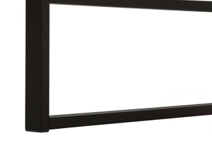 English Elm Computer Desk: Sleek 48" Contemporary Workstation With Beige Laminate & Black Metal Frame For Home Office B2710P219881