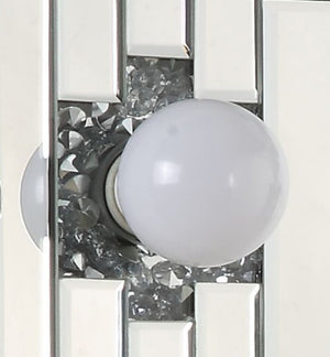 English Elm Noralie Hollywood Glam Vanity Mirror with Faux Diamond Inlay and Mdf Frame B2726P448759
