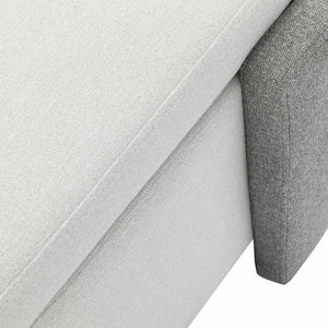 English Elm Christopher Knight Home® - Large Storage Ottoman Bench with 28-Gallon Hidden Compartment, Sturdy 250 lb Capacity, No Assembly Required Off White+Gray N769P223108G