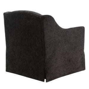 English Elm Luisa Swivel Accent Chair Skirted Tailored Silhouette for Formal Living Rooms Mink B050P451388