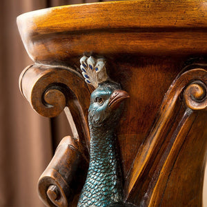 English Elm 33" Resin Fairy Floral Relief Column Pedestal Romantic Plant Stand Entryway Accent W5709P462890
