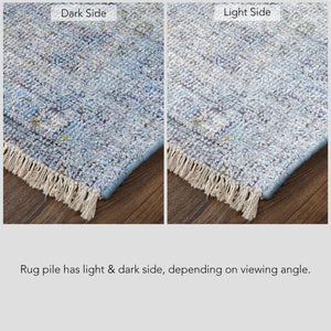Feizy Rugs Caldwell Handwoven Transitional Area Rug: Elegant Wool & Viscose Blend For Timeless Home Décor Blue,Ivory Wool,Viscose 8798804fblu000p00