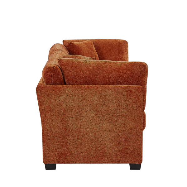 English Elm Christopher Knight Home® - 83.50" Modern Flared Arms Sofa with Chenille Upholstery, High-Density Cushions and Sturdy Legs Caramel N771P345835W