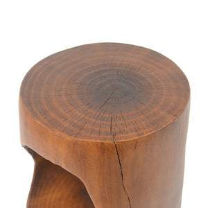 English Elm Christopher Knight Home® - MGO Hollow Side Table with Wood-Grain Texture, Durable Magnesium Oxide Build, Indoor/Outdoor Use Antique brown N770P212235A