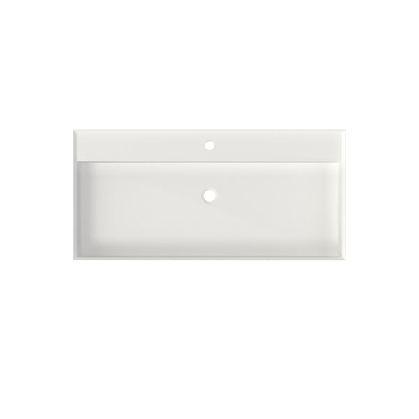 English Elm Stone Resin Vessel Basin Sink Sculptural Countertop Design for Modern Bathrooms T3785P355780
