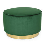 Christopher Knight Home® - Noble House - Croton Modern Glam Velvet Swivel Ottoman