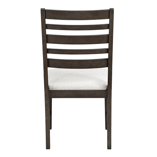 English Elm Classic Wood Upholstered Side Chair Set of 2 with Dark Finish, Sturdy 250lb Capacity, Comfortable Seating Espresso 40.5 L x 21 W x 13 H B011P348872