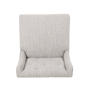 English Elm Vienna Wingback Counter Stools Set of 2 Tufted Fabric Nailhead Kitchen Bar Seating 64854.00LGRY