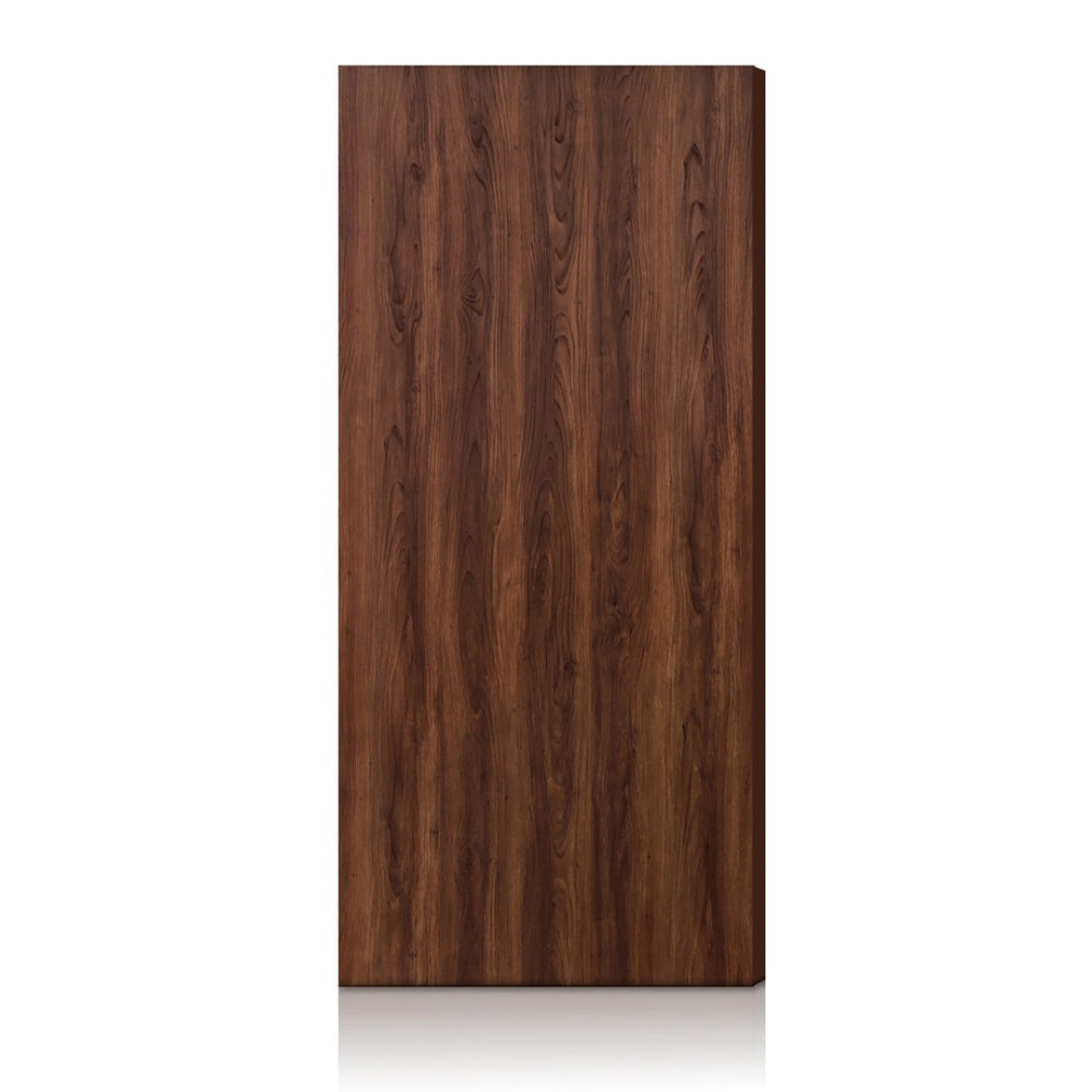 English Elm 36 in Flush Interior Door Slab Walnut Grain Melamine Mdf Hollow Core Composite B2763P486377