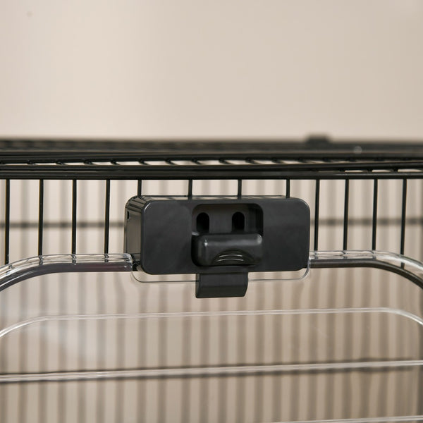 English Elm Pawhut 26" Two-Level Small Animal Cage With Wheels, Removable Tray & Easy Access For Pets’ Comfort W2225P217531-GIGA