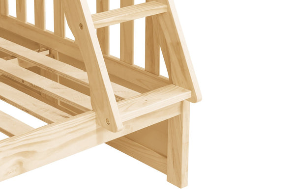 English Elm Bunk Bed Twin Over Full Solid Pine Frame with Guard Rails for Youth Bedroom B011S02436