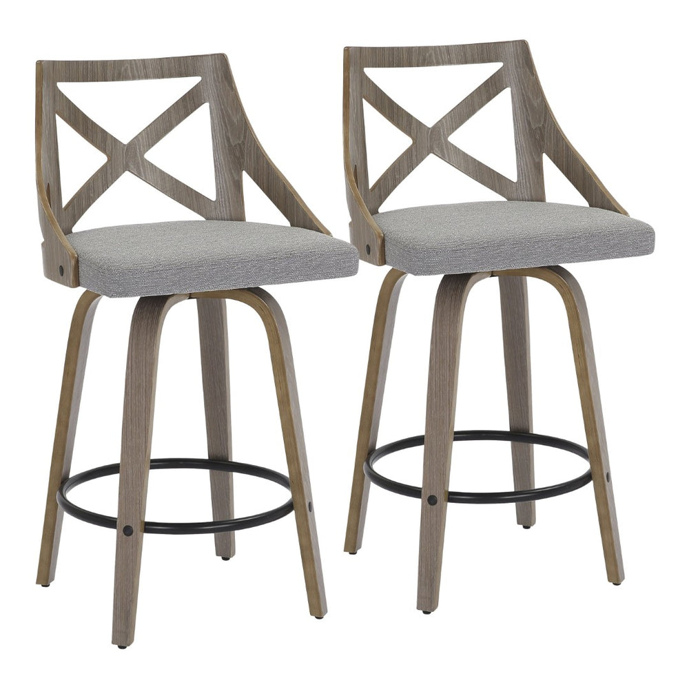 English Elm Dining/accent Chair Solid Wood Tapered Legs Cream Upholstery Mid-century Modern Seating B202P471207