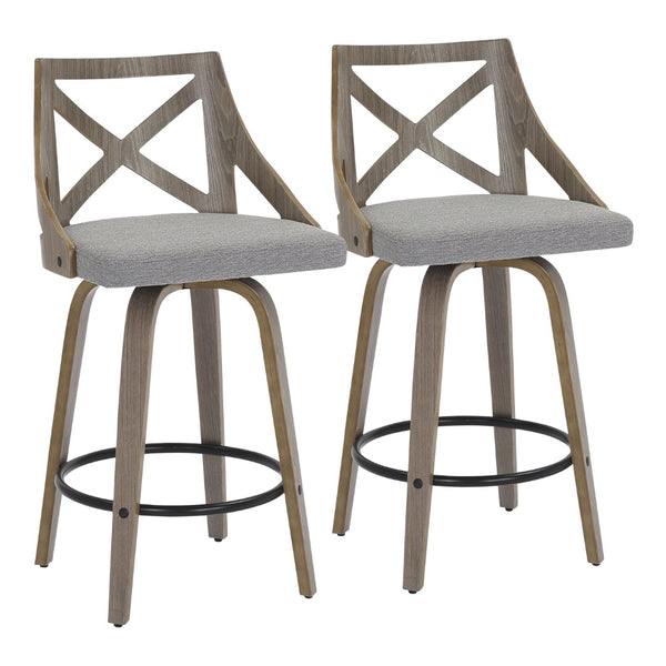 English Elm Dining/accent Chair Solid Wood Tapered Legs Cream Upholstery Mid-century Modern Seating B202P471207