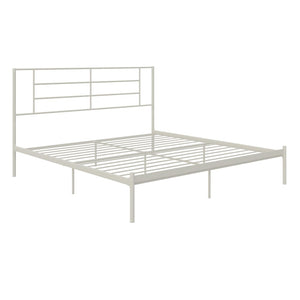 English Elm Praxis Metal Platform Bed Minimalist Steel Frame with Under Bed Storage Space B2733P444612