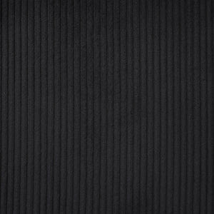 English Elm Oversized U-Shaped Sectional Sofa with Corduroy Upholstery, Deep Cushions, Chaise and 3 Pillows (115.3") Black N719S002060B