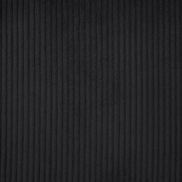 English Elm Oversized U-Shaped Sectional Sofa with Corduroy Upholstery, Deep Cushions, Chaise and 3 Pillows (115.3") Black N719S002060B