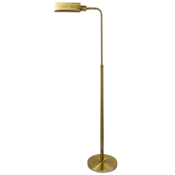 English Elm Ashcroft Furniture - Minimalist Floor Lamp - Slim Sculptural Lighting For Modern Living Rooms & Bedrooms With Gold Shade B183P315092