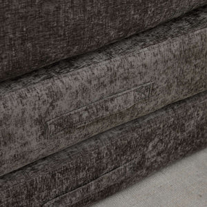 English Elm Comfy Convertible Folding Mattress Couch with Chenille Fabric, Space-Saving Floor Sofa Bed for Small Spaces Gray W1143P364840