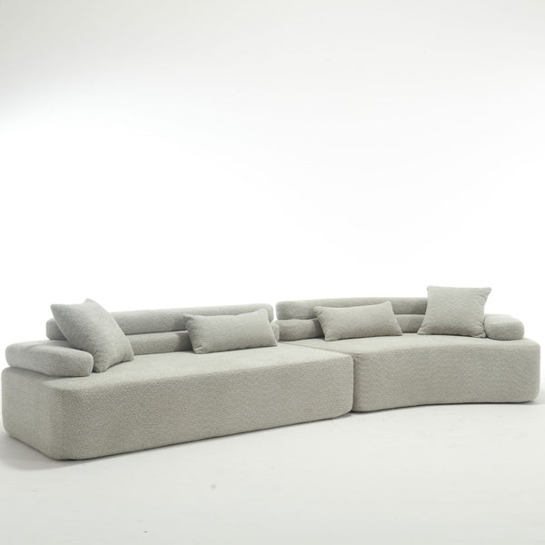 English Elm Modern Foam-Filled Sleeper Sofa Bed For Living Room & Bedroom, Stylish Boucle Design, 3 Colors W2705S00008-GIGA