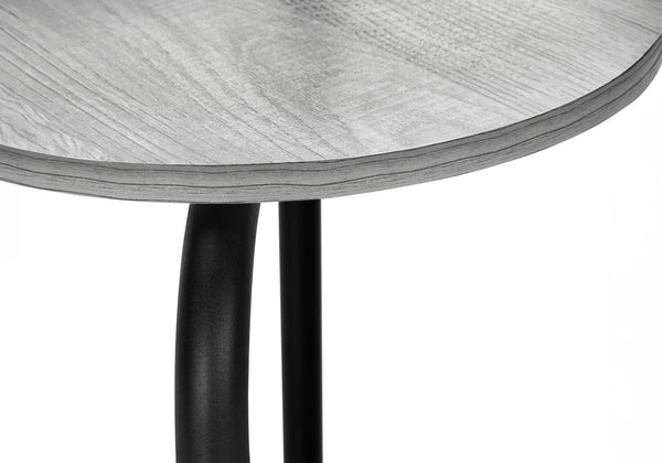 English Elm Dining Small 3-Piece Table Set for Apartments and Nooks — Easy-Clean Laminate Top, Space-Saving Chairs, Modern Design Grey 36 L x 24 W x 6 H B2710P218843